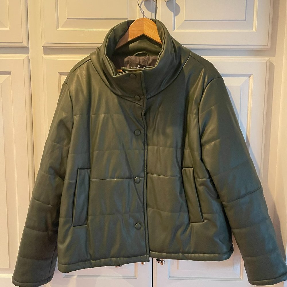 Tuckernuck Pomander Place Olive Leather Ralph Jacket - Large